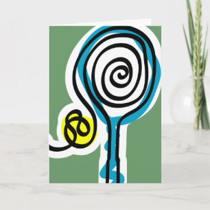 Tennis-Gruß-Karte Karte