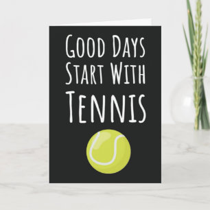 Tennis-Grußkarten für Sportler-Fan-Liebhaber Karte