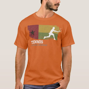 Tennis Guinea Bissau Flag Womens Tennis Girl T-Shirt