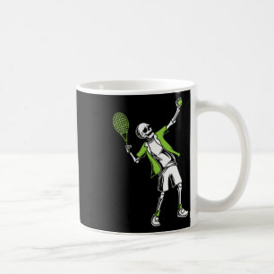Tennis Halloween Kostüm Funny Skull Skele spielen Kaffeetasse