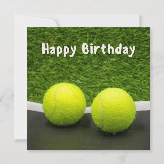 Tennis Happy Birthday (Vorderseite)