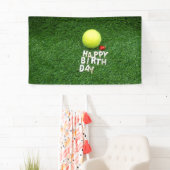 Tennis Happy Birthday mit Liebe Banner (Insitu)