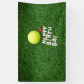 Tennis Happy Birthday mit Liebe Banner (Vertikal)