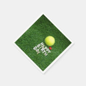 Tennis Happy Birthday mit Liebe Serviette (Ecke)