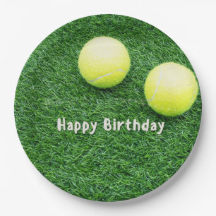 Tennis Happy Birthday  Pappteller