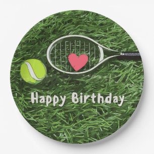 Tennis Happy Birthday Pappteller