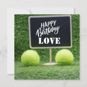 Tennis Happy Birthday Postcard
