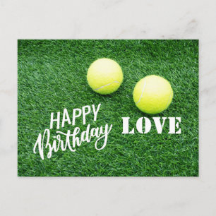 Tennis Happy Birthday Postkarte