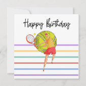 Tennis Happy Geburtstag für Tennis Players (Vorderseite)