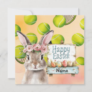 Tennis Happy Oaster für Tennis Player Feiertagskarte