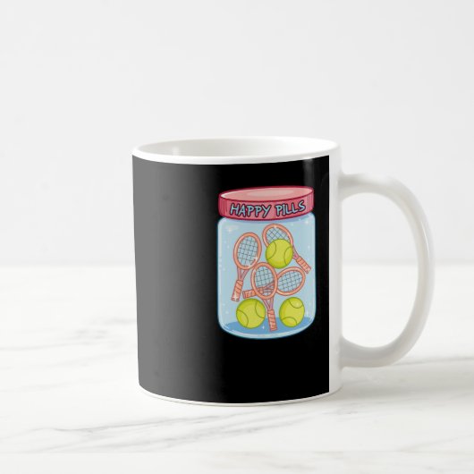 Tennis Happy Pills Kaffeetasse (Rechts)