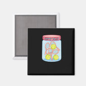 Tennis Happy Pills Magnet (Vorderseite/Rückseite)