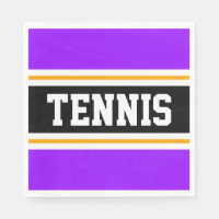 TENNIS Helle, Lila-gelbe schwarze Streifen