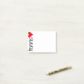 Tennis-Herz-Post-It Post-it Klebezettel (Auf Schreibtisch)