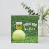 Tennis Herzlichen Glückwunsch zum Bier (Stehend Vorderseite)