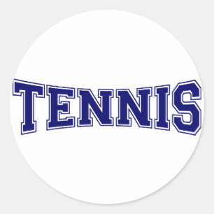 Tennis-Hochschulart Runder Aufkleber