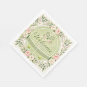 Tennis-Hochzeit Serviette (Ecke)