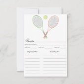 Tennis Hochzeitsbrautparty (Vorderseite)