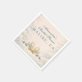 Tennis-Hochzeitsdusche Game Set Love Serviette (Ecke)
