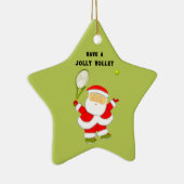 Tennis Holiday Geschenk Keramik Ornament (Rechts)