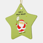 Tennis Holiday Geschenk Keramik Ornament (Links)