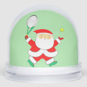 Tennis Holiday Geschenk Schneekugeln (Vorderseite)