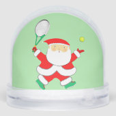 Tennis Holiday Geschenk Schneekugeln (Rückseite)