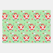 Tennis Holiday Geschenkpapier Set (Vorderseite)