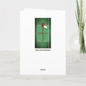 Tennis Holiday Grußkarten Feiertagskarte (Rückseite)