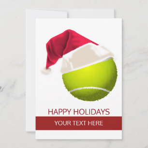 Tennis Holiday Grußkarten Feiertagskarte