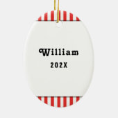 Tennis Holiday Keramik Keramik Ornament (Hinten)