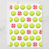 Tennis Holiday Party Einladung (Rückseite)