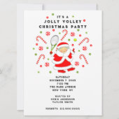 Tennis Holiday Party Einladung (Vorderseite)