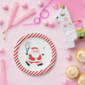 Tennis Holiday Party Paper Plate Pappteller (Party)