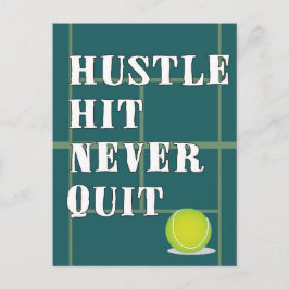 Tennis Hustle Postkarte