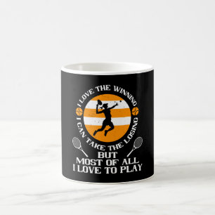 Tennis - Ich Liebe gewinne Liebe zum Spielen Kaffeetasse