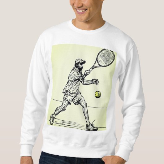 Tennis im Einsatz Sweatshirt (Vorderseite)