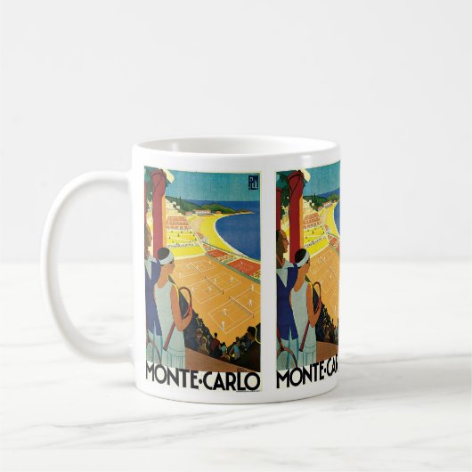 Tennis in Monte Carlo Kaffeetasse (Links)