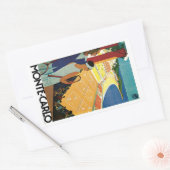 Tennis in Monte Carlo Rechteckiger Aufkleber (Umschlag)