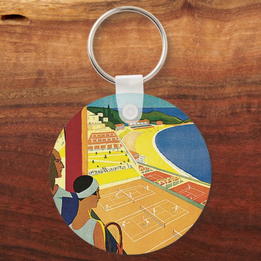 Tennis in Monte Carlo Schlüsselanhänger (Vorderseite)