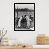 Tennis in Shanghai, China 1918 Poster (Küche)