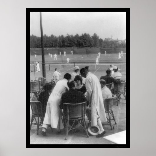 Tennis in Shanghai, China 1918 Poster (Vorne)