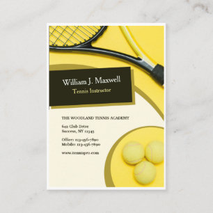 Tennis Instructor Business Cards Visitenkarte