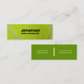 Tennis Instructor_yellow Fäserchen Mini Visitenkarte (Vorne/Hinten)