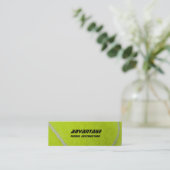 Tennis Instructor_yellow Fäserchen Mini Visitenkarte (Stehend Vorderseite)