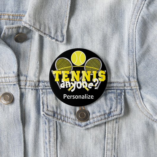 Tennis Irgendjemand? | Gelb Button (Beispiel)