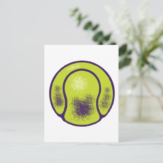 Tennis Irgendjemand? Postkarte (Stehend Vorderseite)