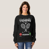 Tennis Is Calling I Must Go Squash Hobby Tennis Sweatshirt (Vorne ganz)