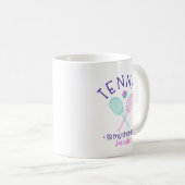 "Tennis Is My Therapy" Custom Coffee Mug Gift Kaffeetasse (VorderseiteRechts)
