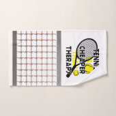 Tennis ist billiger als Therapie  Handtuch (Handtuch)